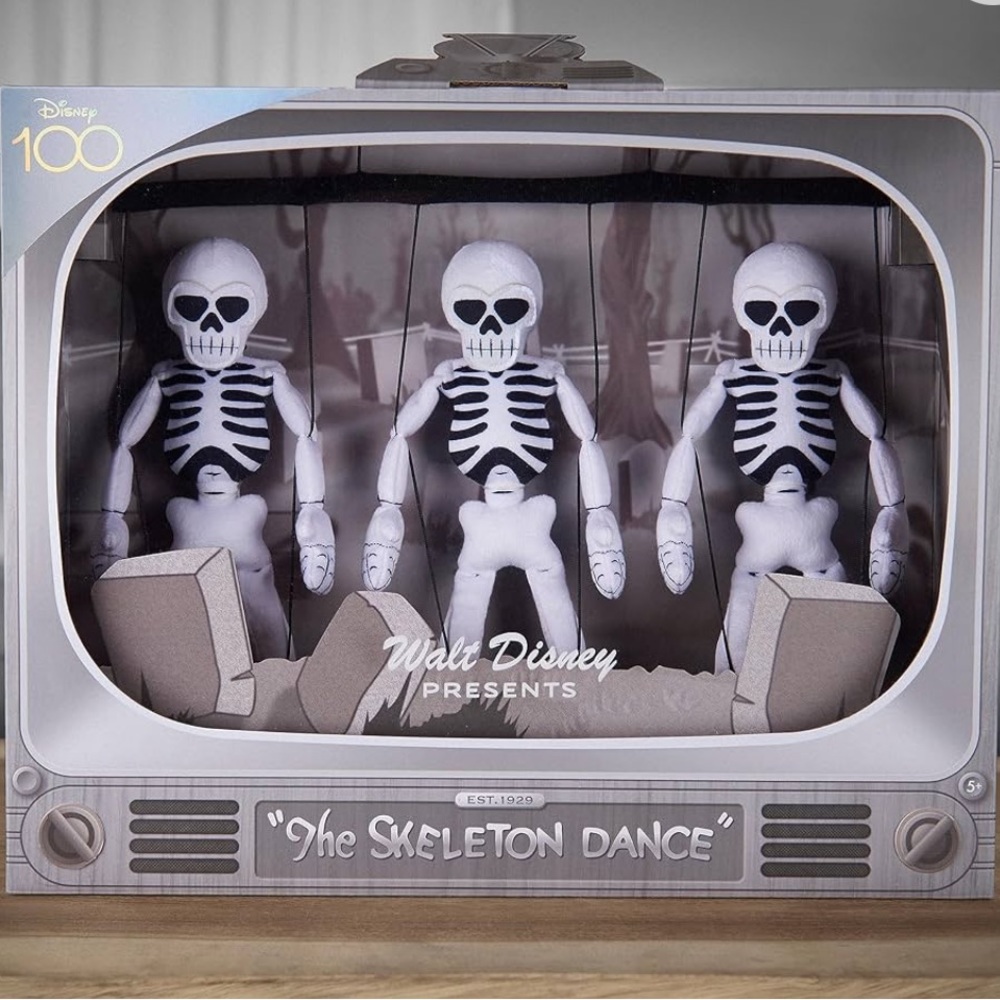 Disney 100 Skeleton Dance Collectible TV Plush